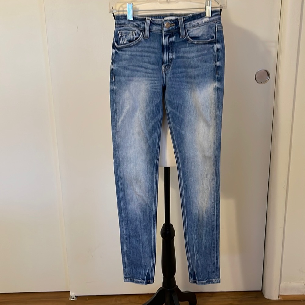 Kancan Signature Jeans Mid-rise Ankle Skinny Size 25 Good Used Condition